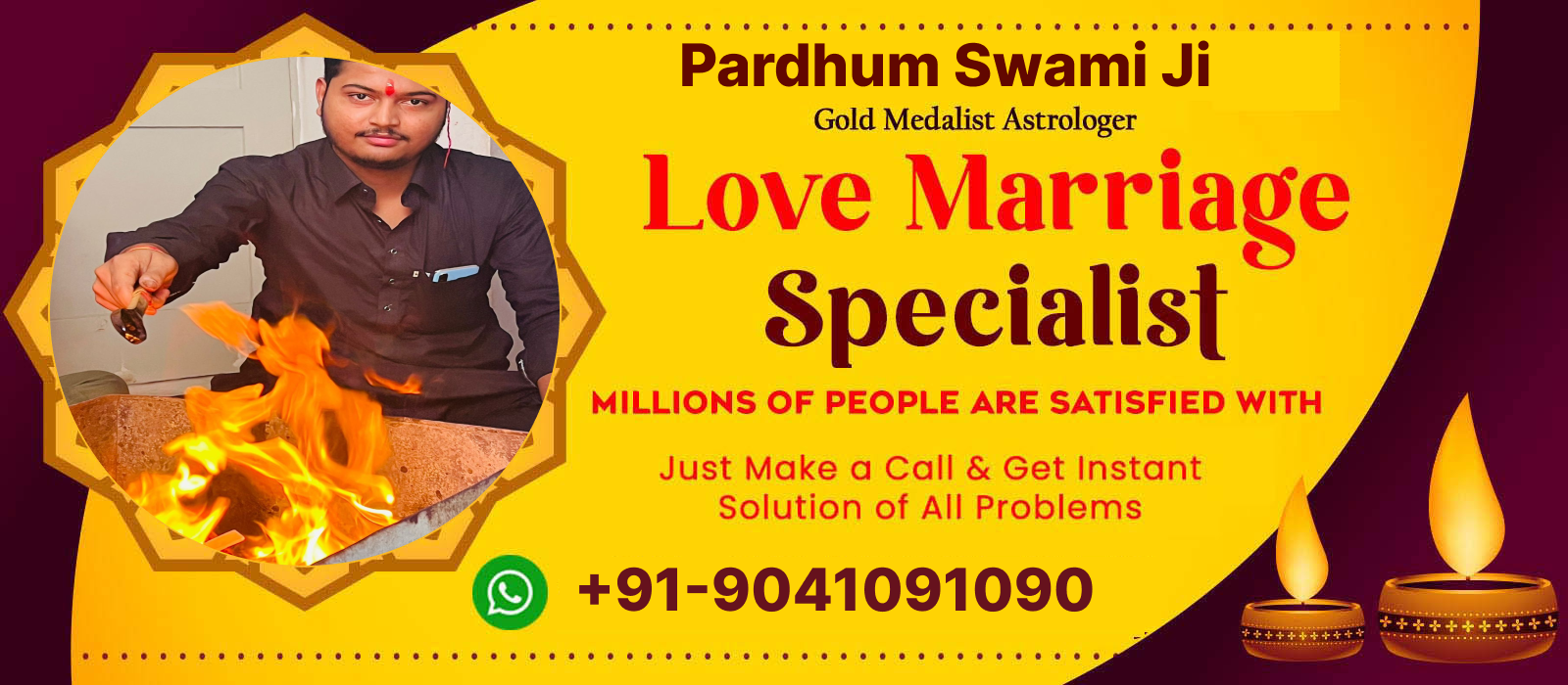 World Famous Astrologer Pardhum Swami Ji +91-8003654883